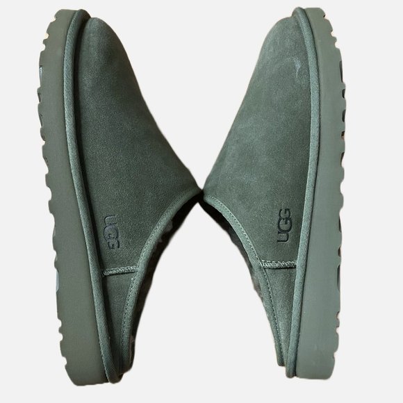 NWOT! UGG MEN\'S CLASSIC SLIP ON‎ SLIPPERS-GREEN/11